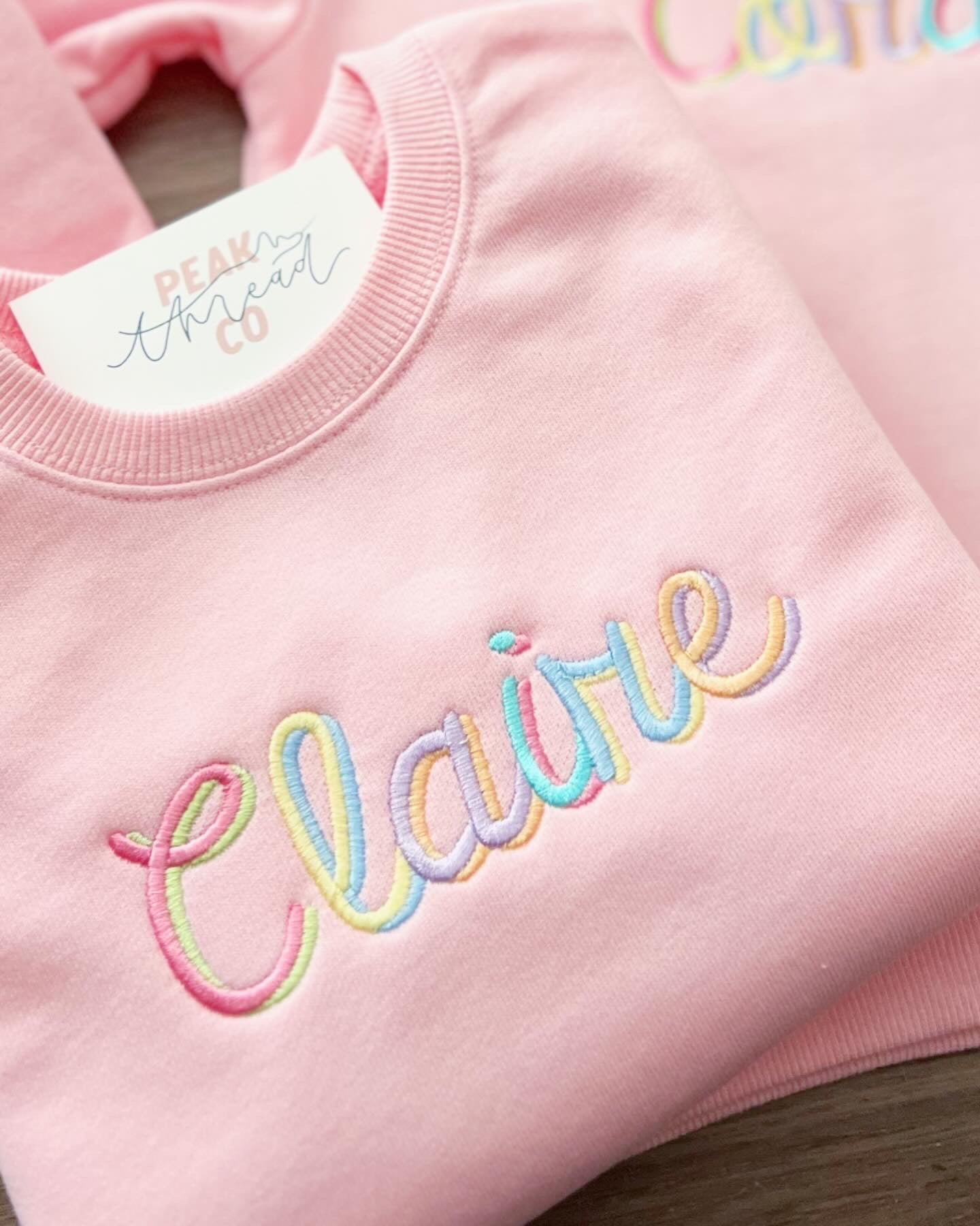 Double Rainbow Puff Sleeve Sweatshirt