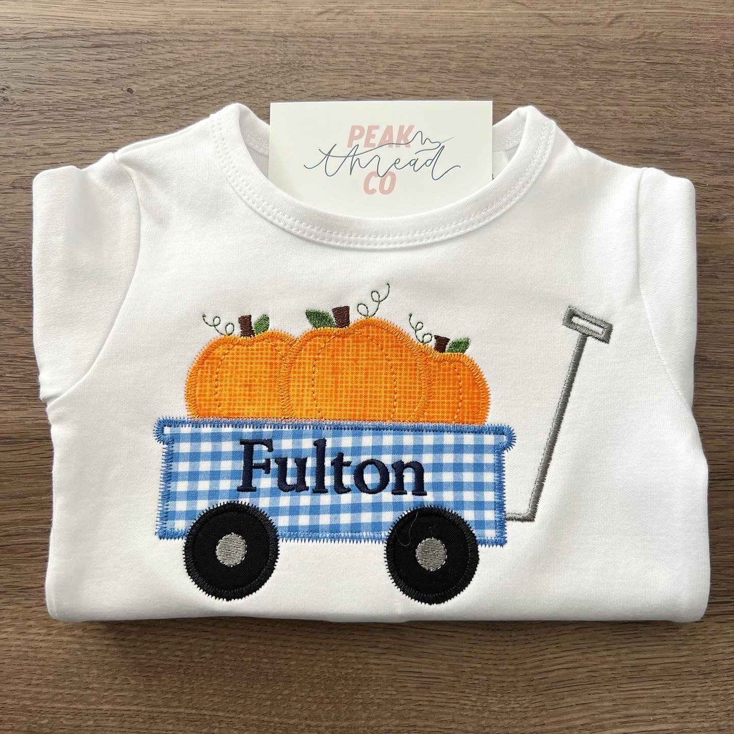 Blue Pumpkin Wagon Tee
