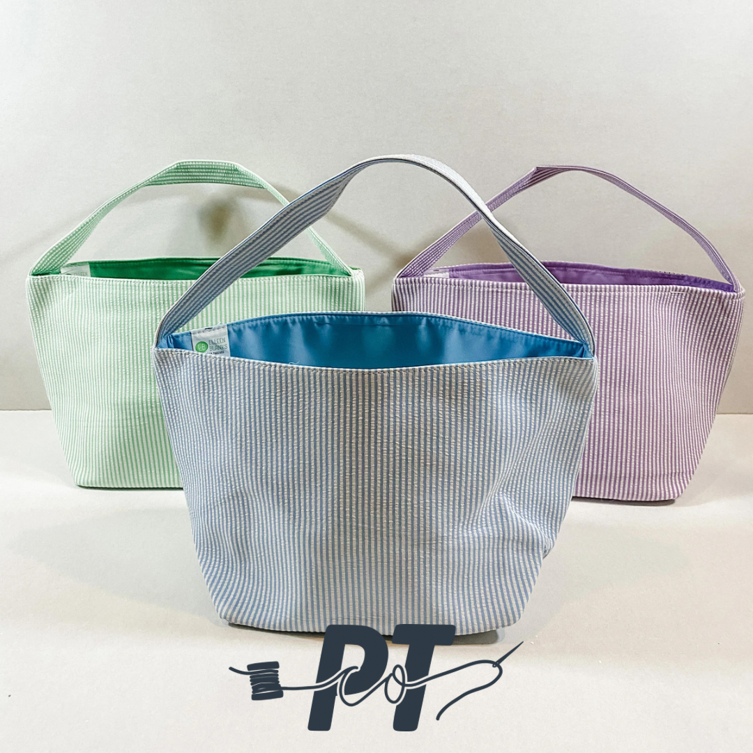 Seersucker Easter Bucket