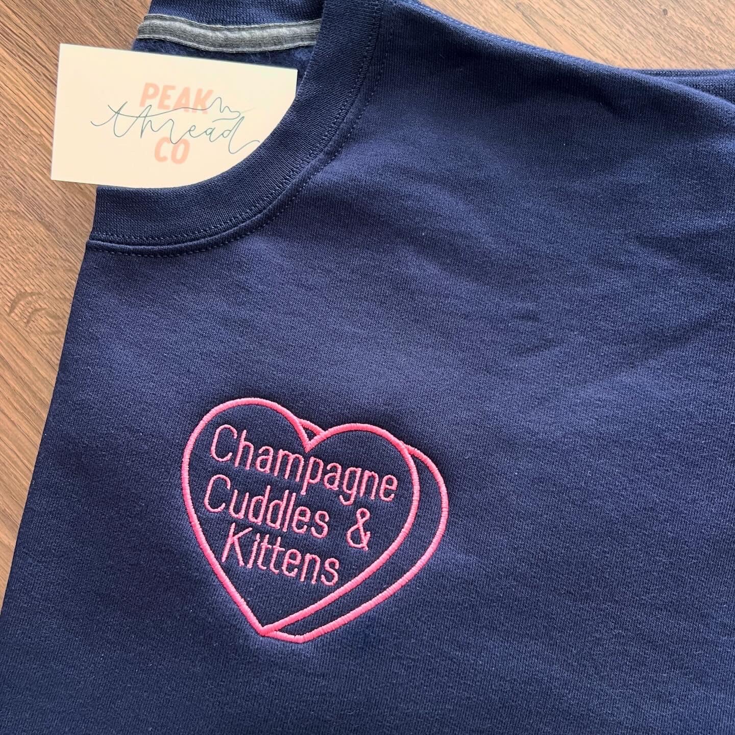 Adult Conversation Heart Crewneck Sweatshirt