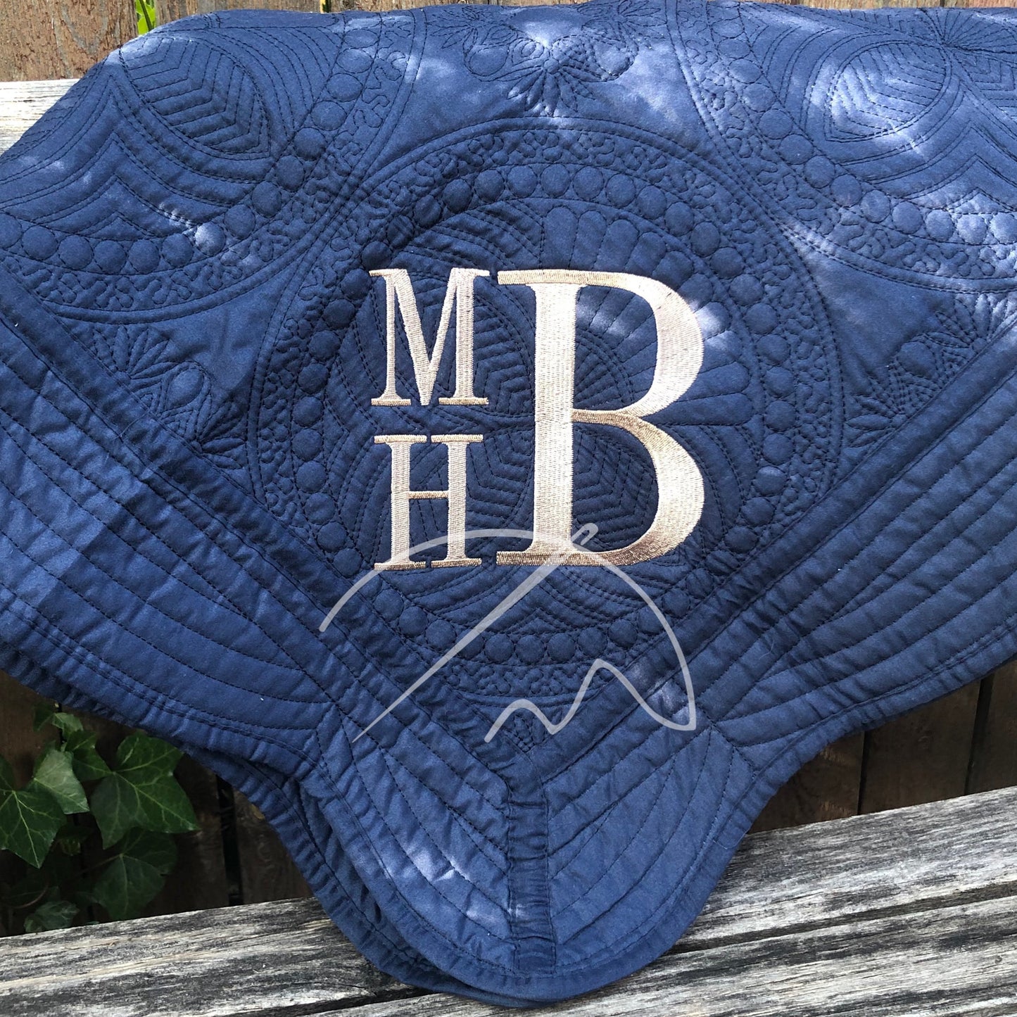 Monogrammed Heirloom Baby Quilt