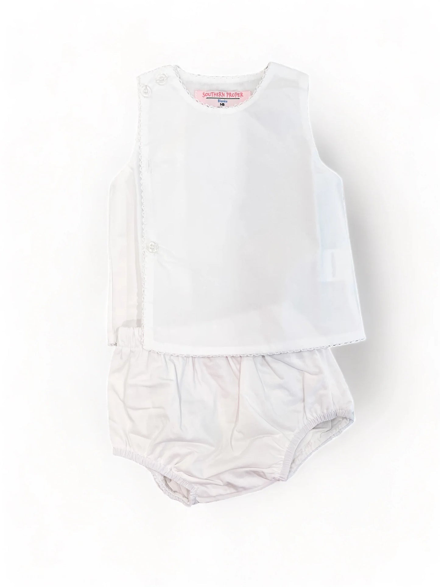 Picot Trim Diaper Set PRE-ORDER