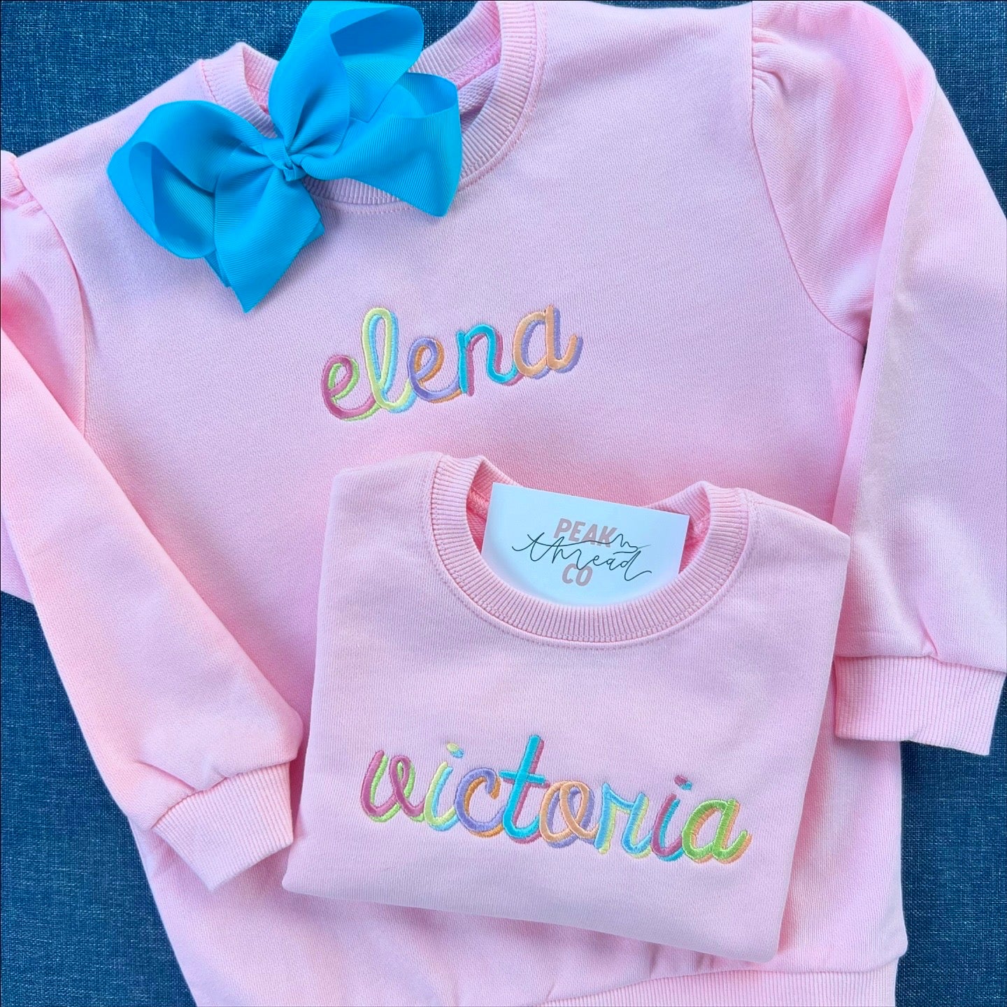 Double Rainbow Puff Sleeve Sweatshirt