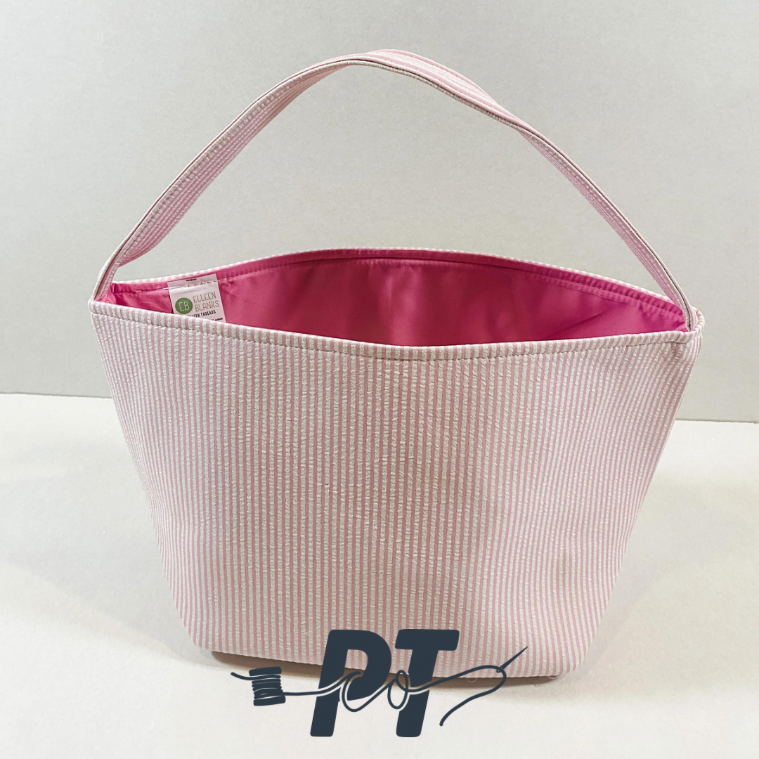 Seersucker Easter Bucket