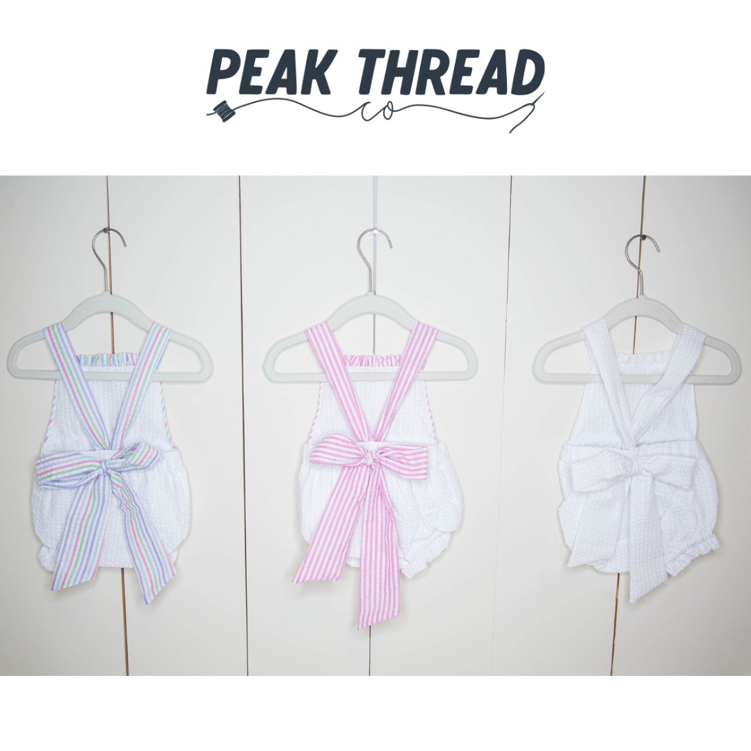 Seersucker Ruffle Sunsuit