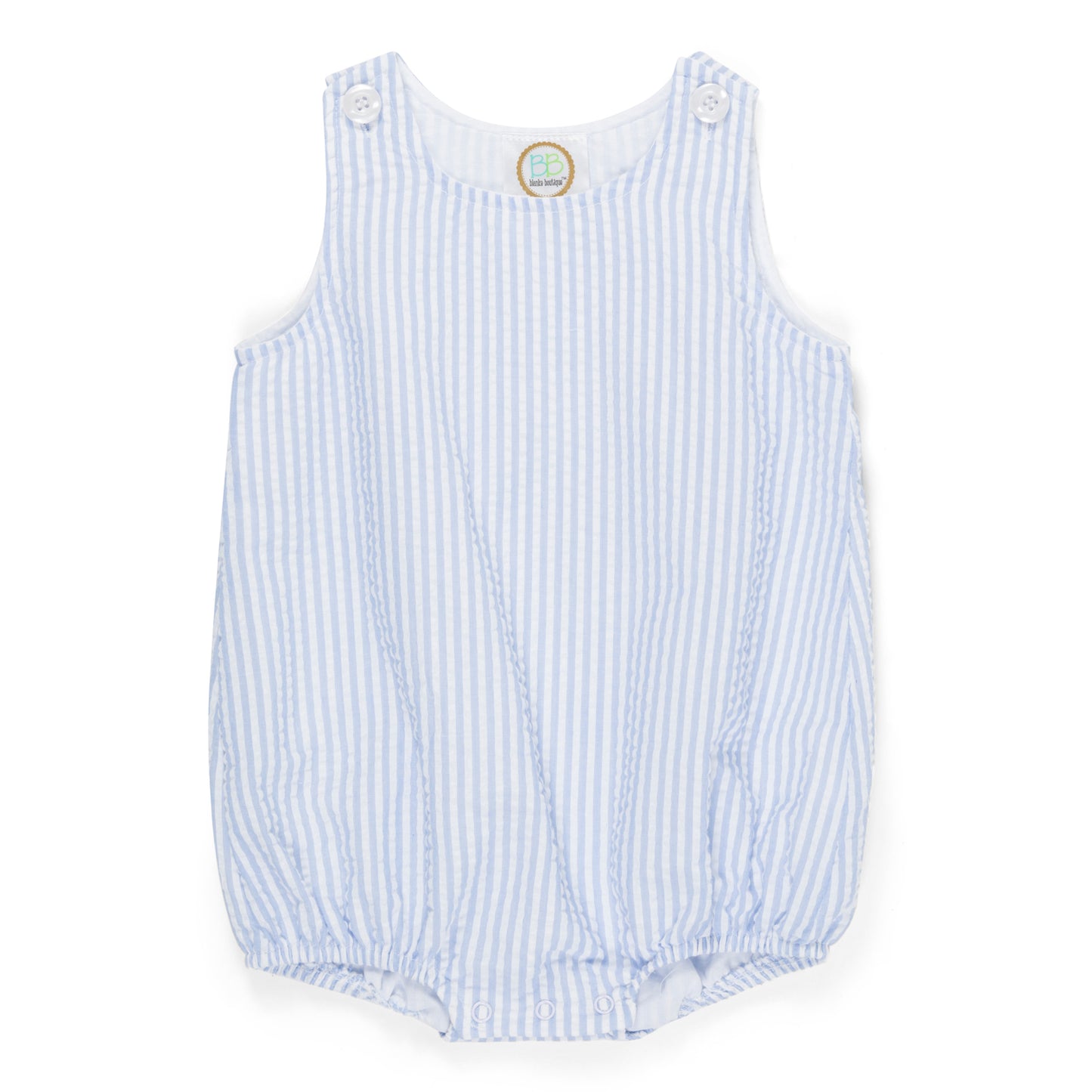 Unisex Seersucker Button Bubble