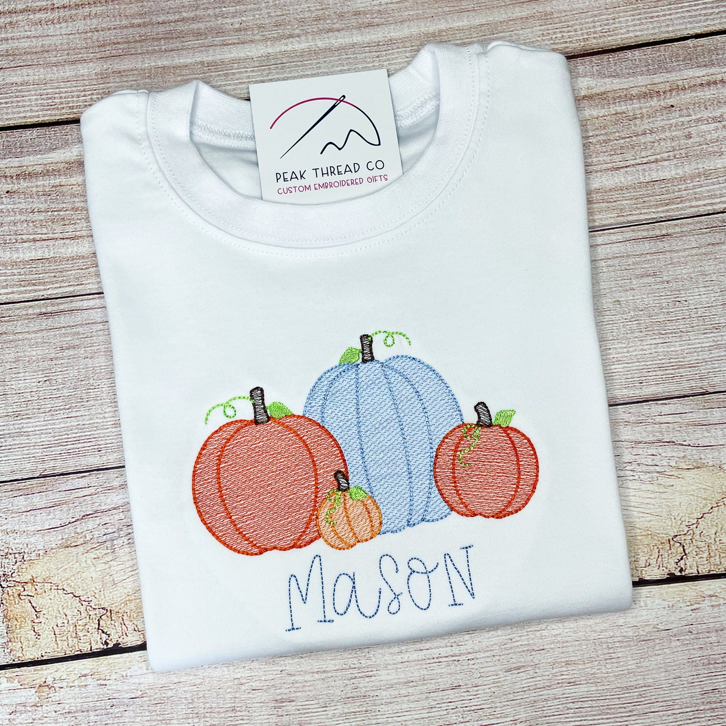 Blue Pumpkin Patch Tee