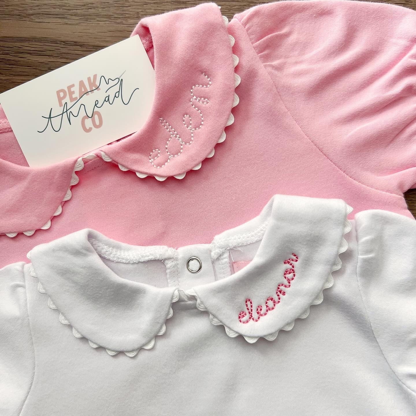 Short Sleeve Scalloped Collar Bubble