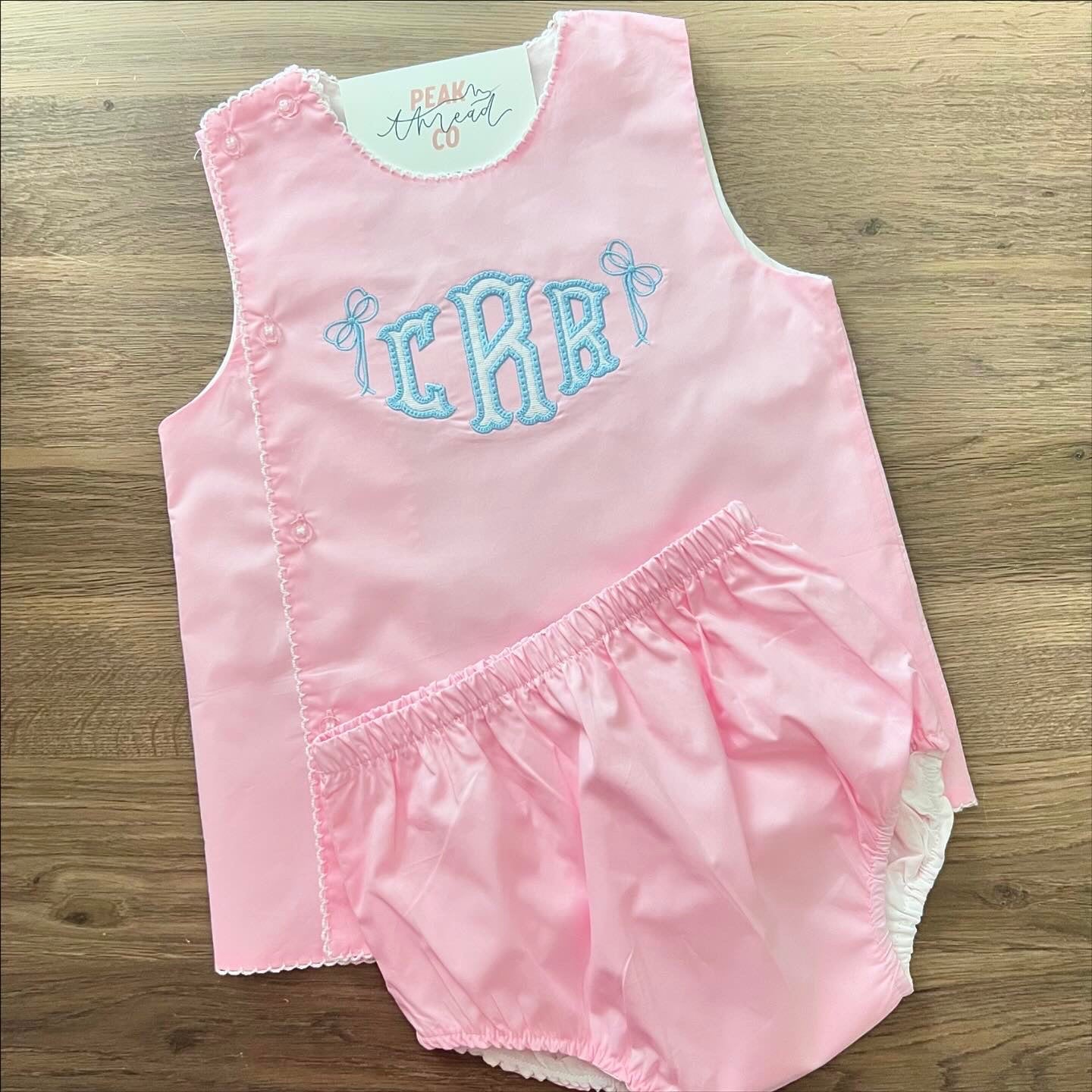 Picot Trim Diaper Set PRE-ORDER