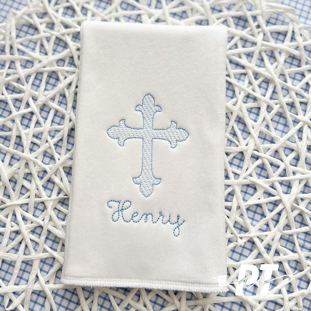 Heirloom Cross Burp Cloth