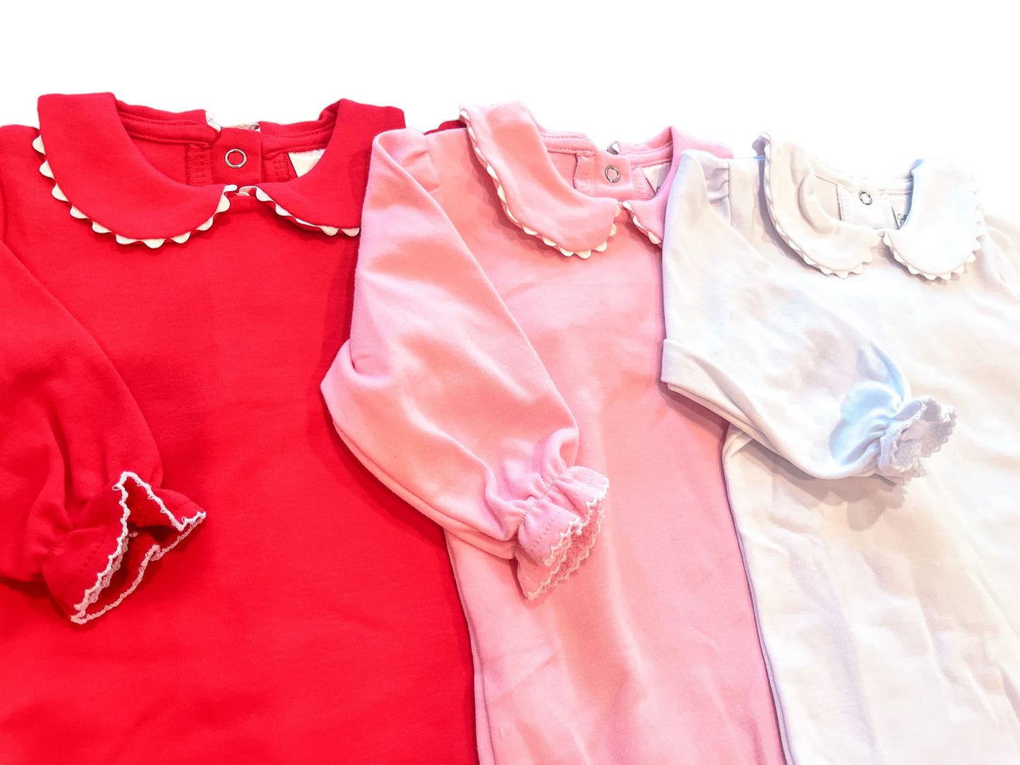 Long Sleeve Scalloped Collar Longall