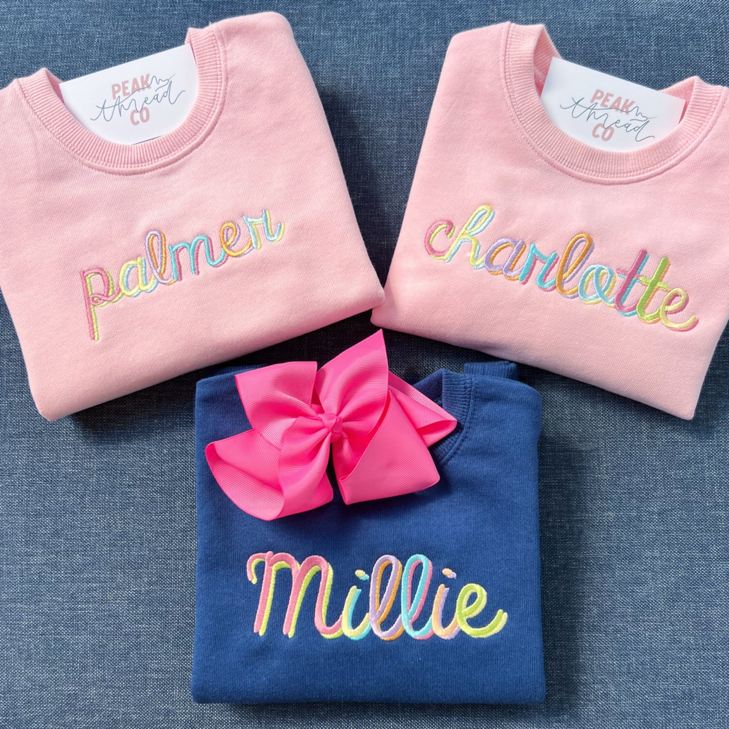 Double Rainbow Puff Sleeve Sweatshirt