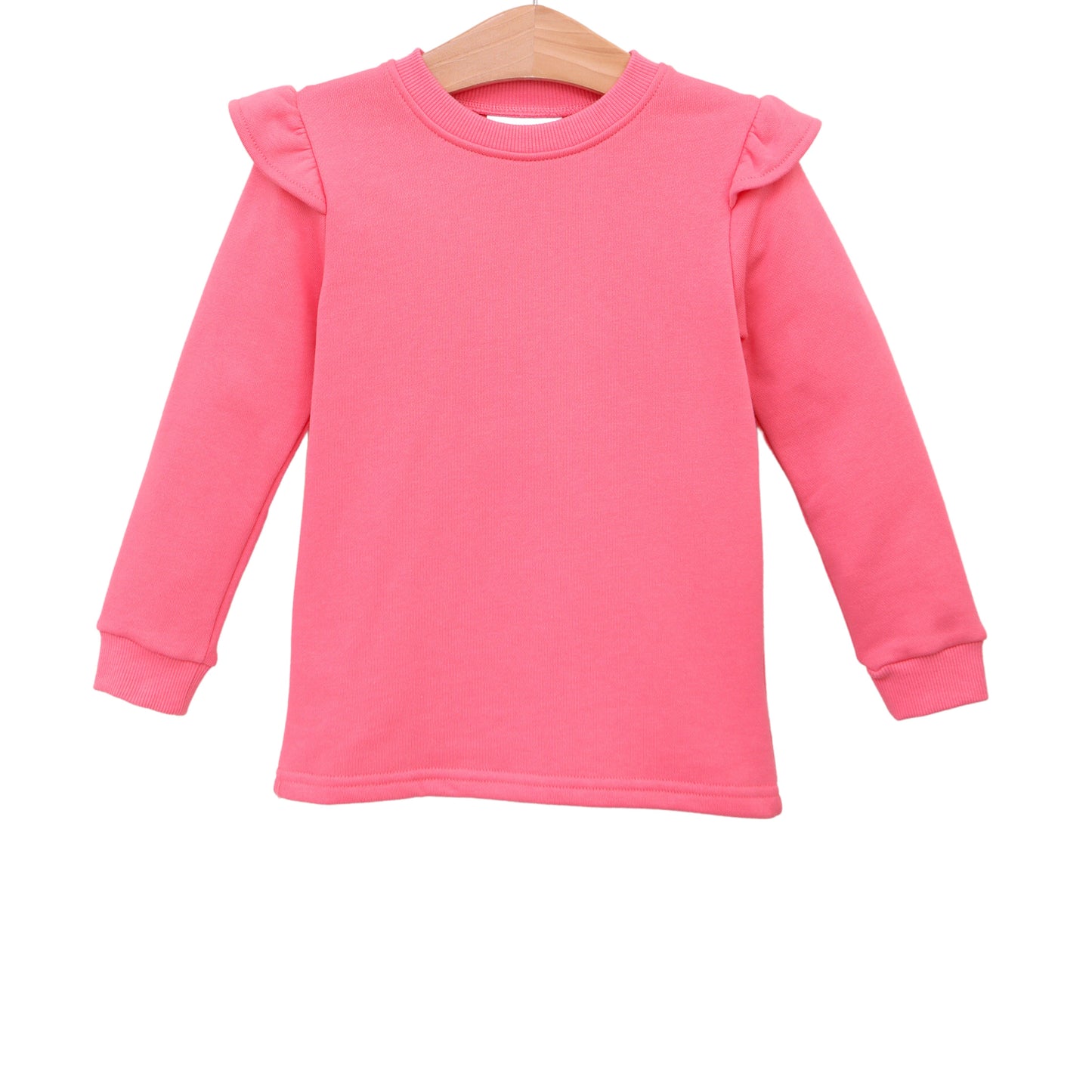French Terry Flutter Pullover Sweatshirt