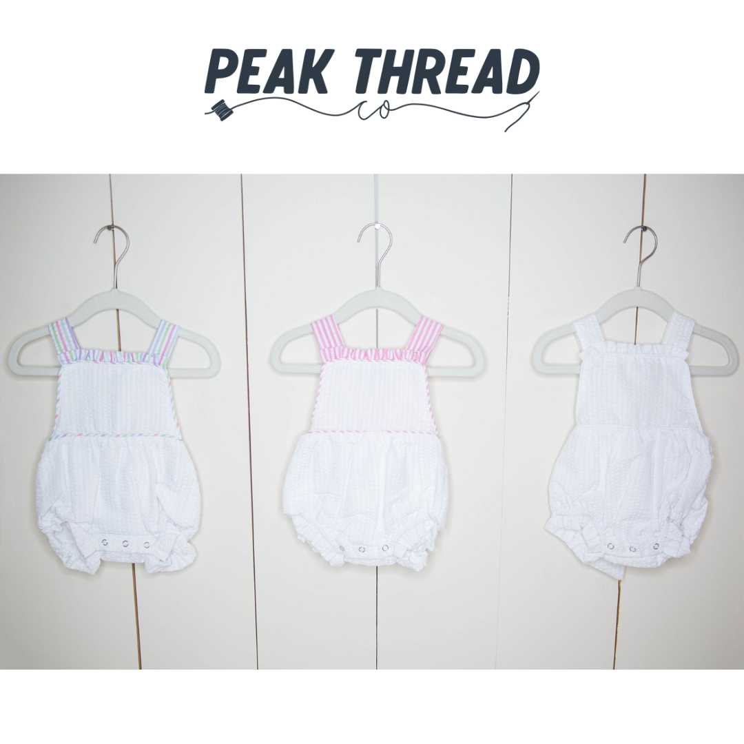 Seersucker Ruffle Sunsuit