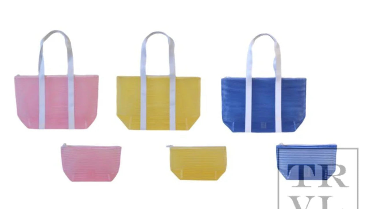 TRVL Poppy Mesh Tote Bag & Pouch