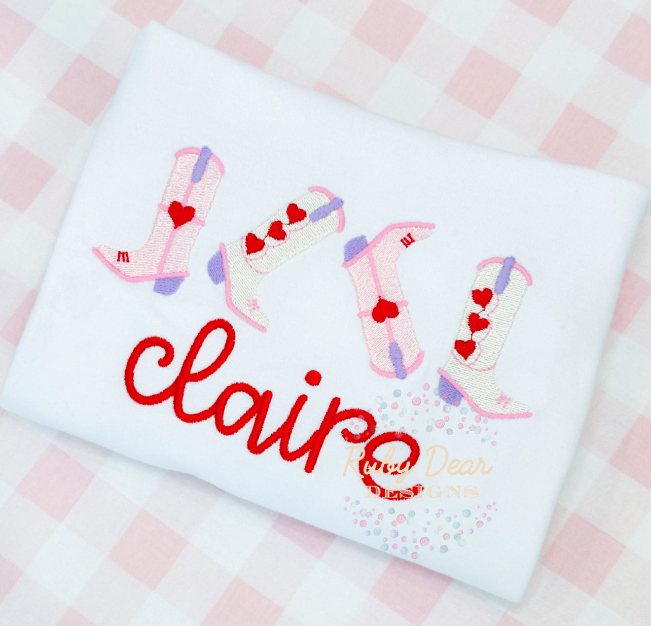 Girly Valentine Boots Tee