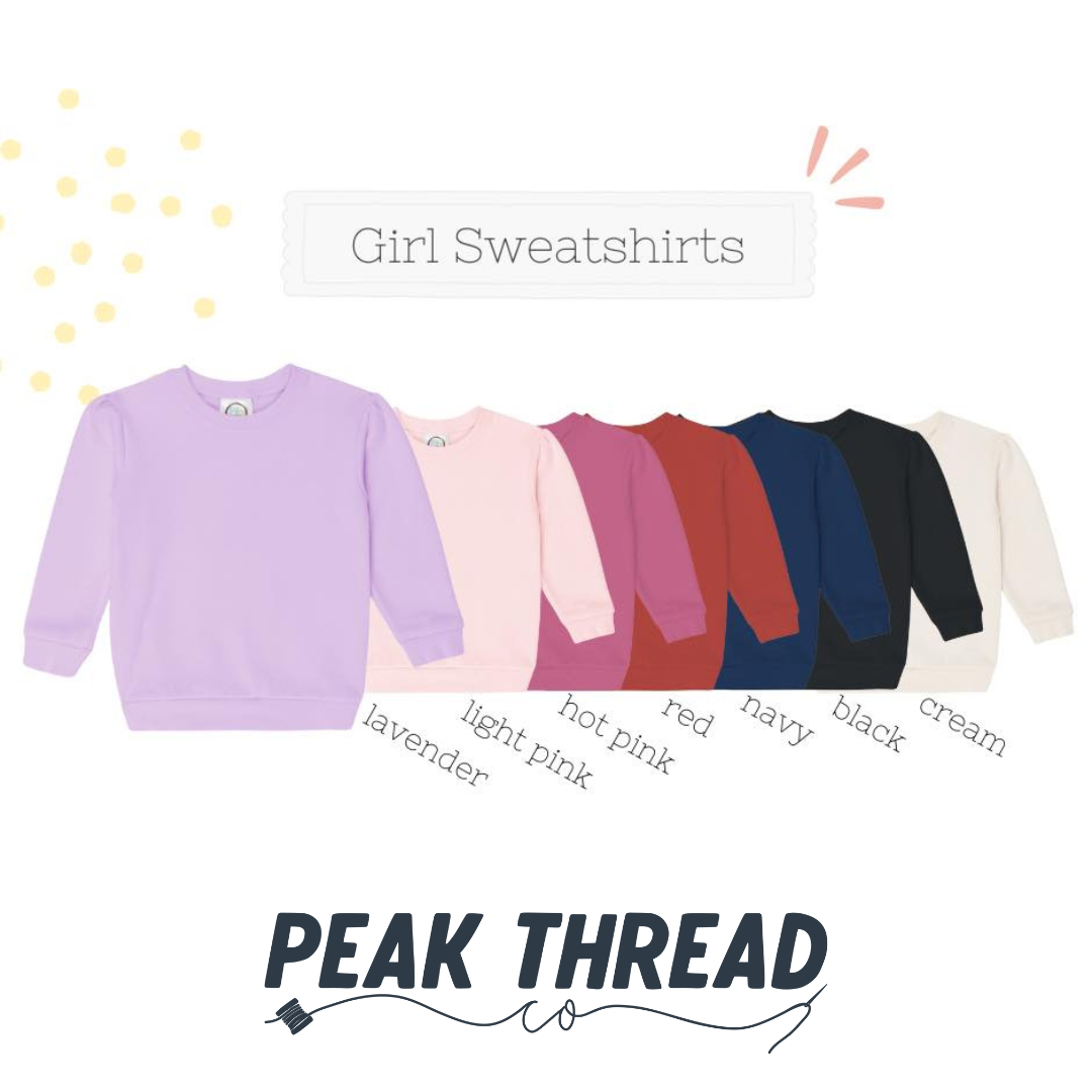 Double Rainbow Puff Sleeve Sweatshirt