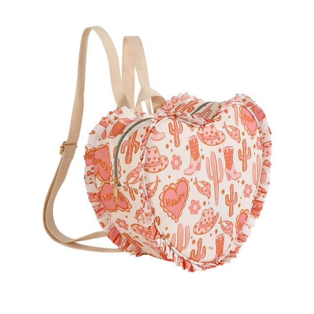Ruffle Heart Backpack
