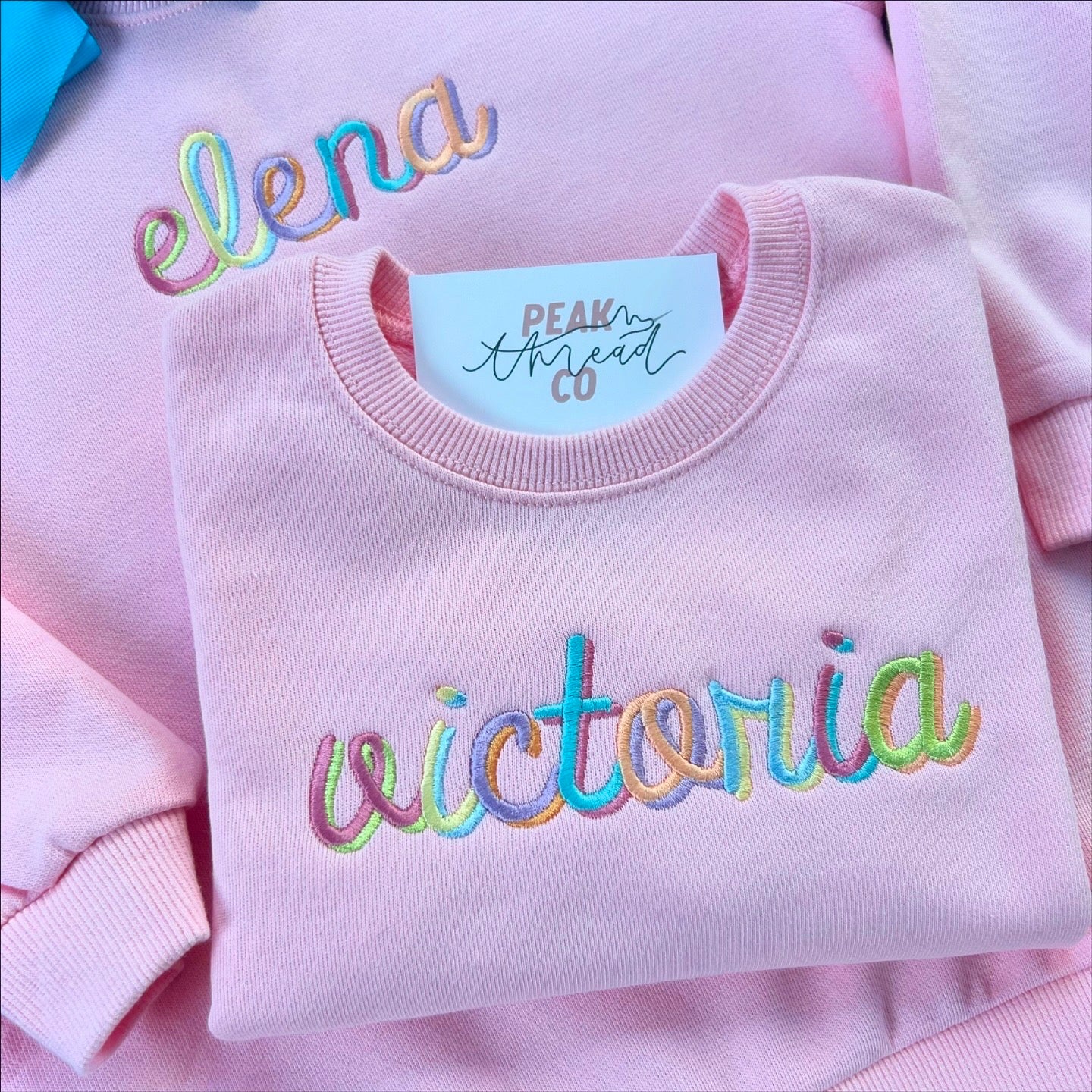 Double Rainbow Puff Sleeve Sweatshirt