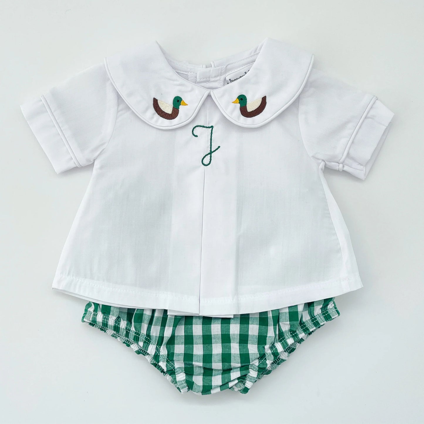 Boys Pleated Peter Pan Diaper Shirt