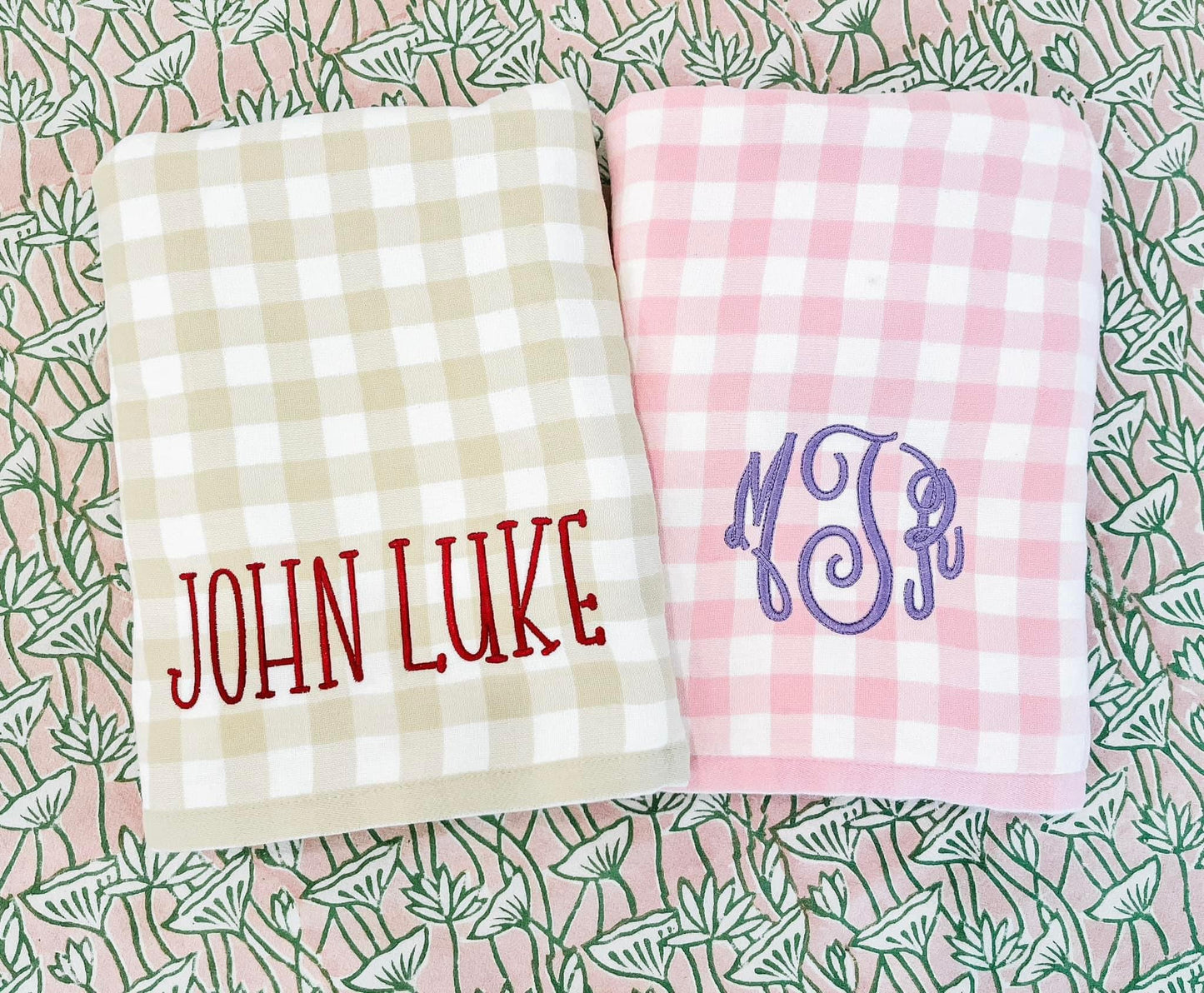 Gingham Terry Towel