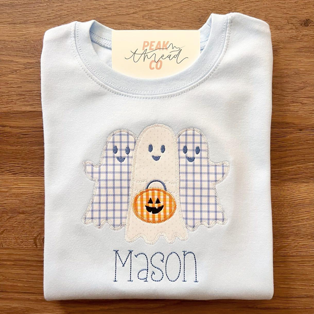 Blue Friendly Ghost Tee