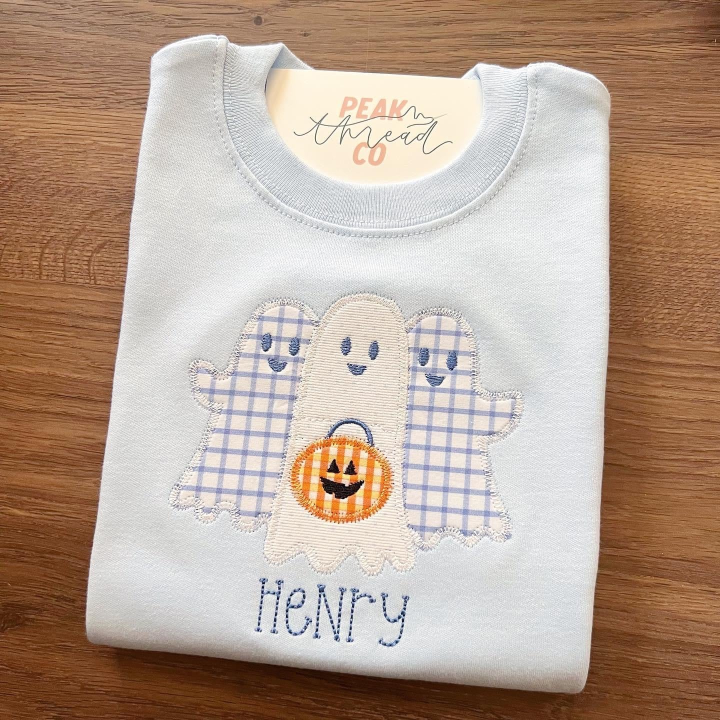 Blue Friendly Ghost Tee