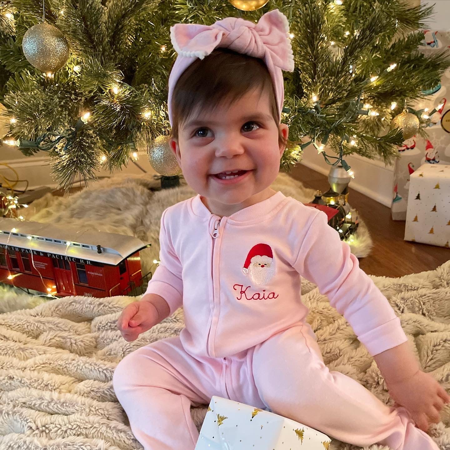 Zip Footie Santa Sleeper