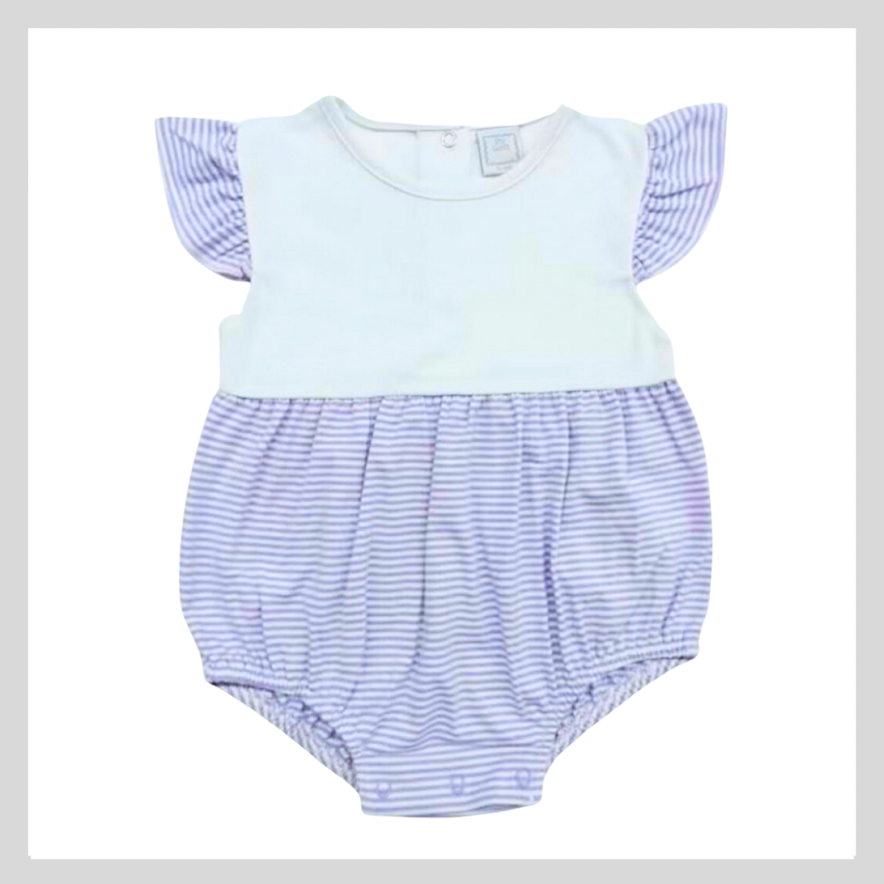 *Pre-Order* Flutter Sleeve Striped Bubble