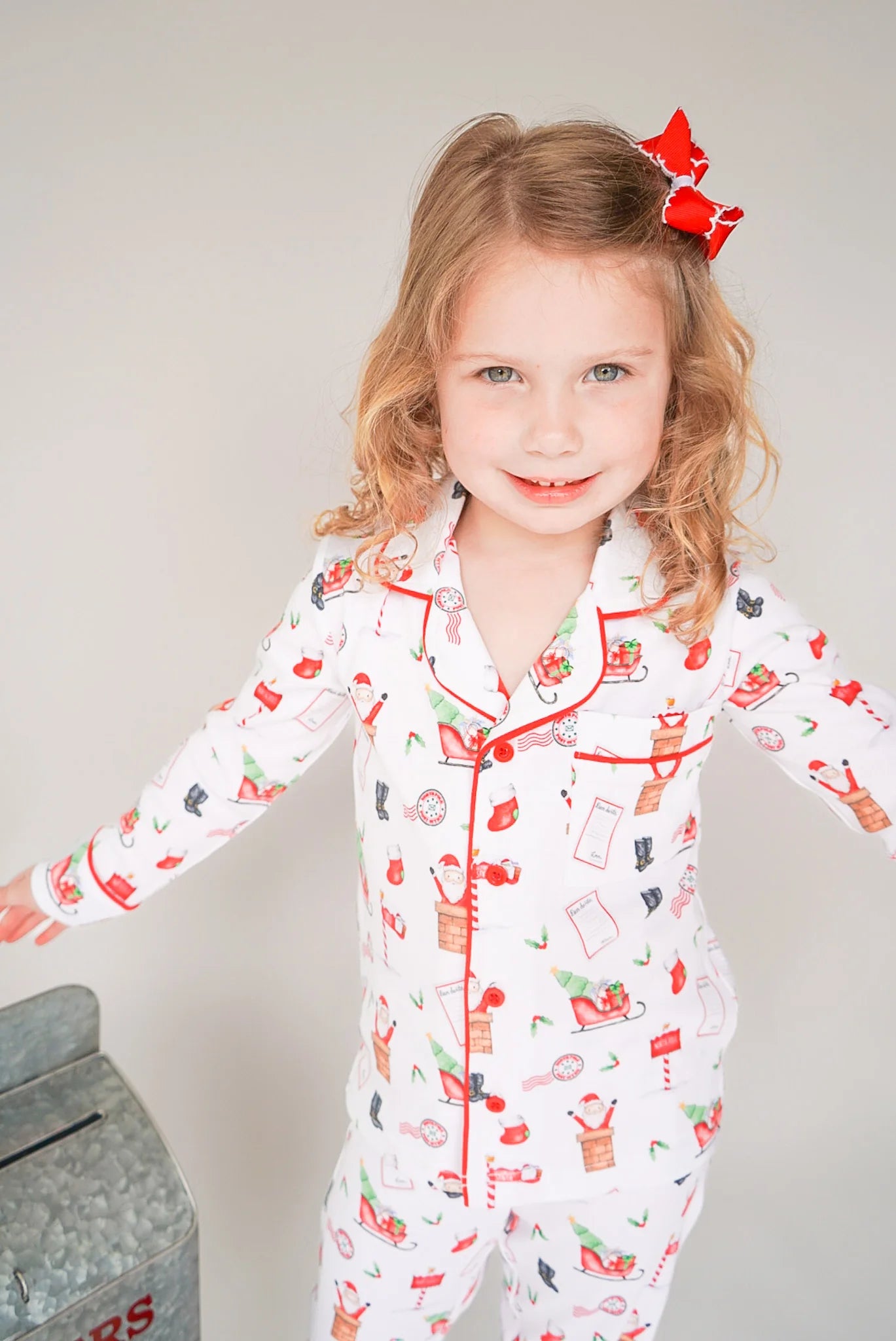 CHRISTMAS PRE-ORDER - Kids Unisex Button Pajama Set