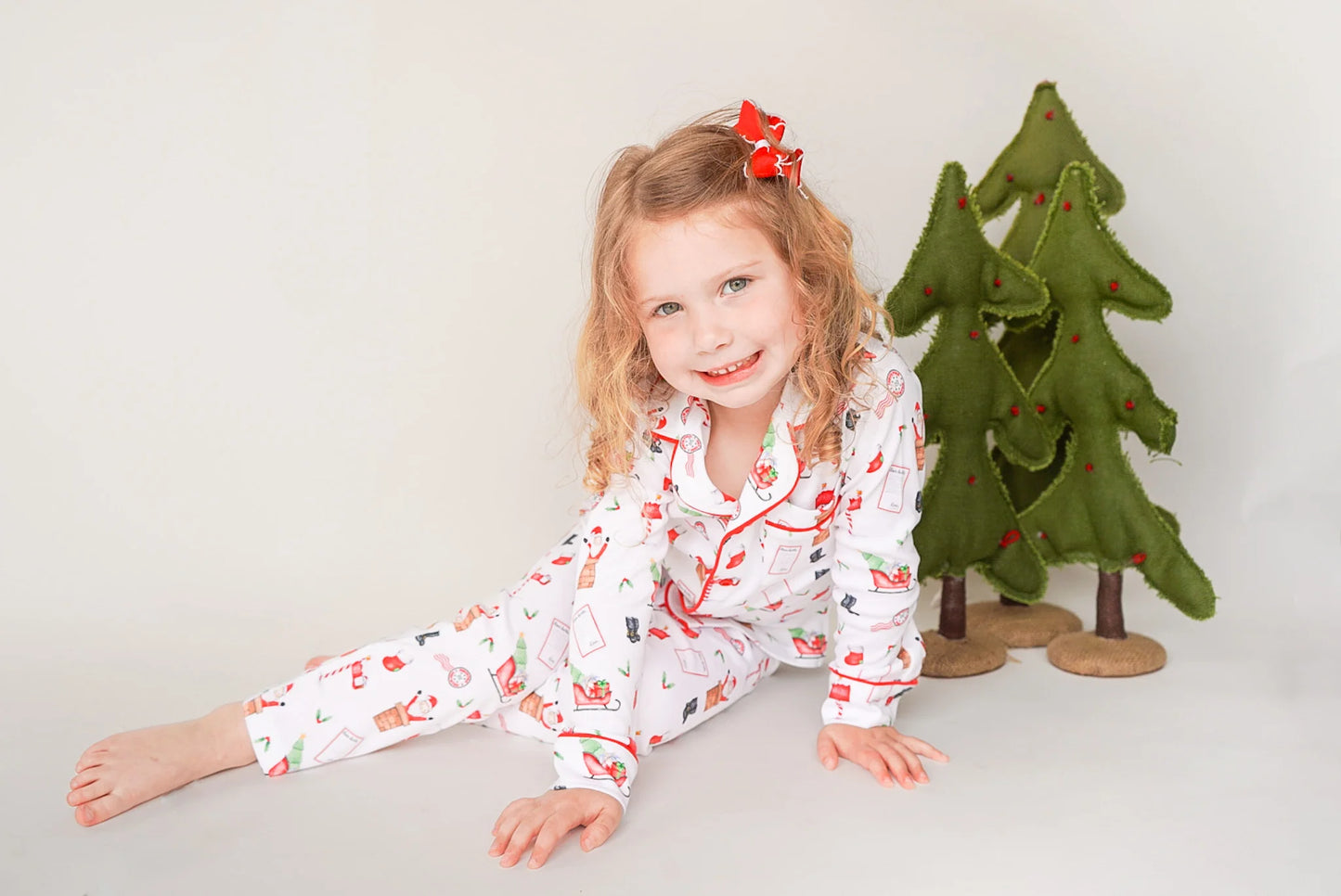 CHRISTMAS PRE-ORDER - Kids Unisex Button Pajama Set