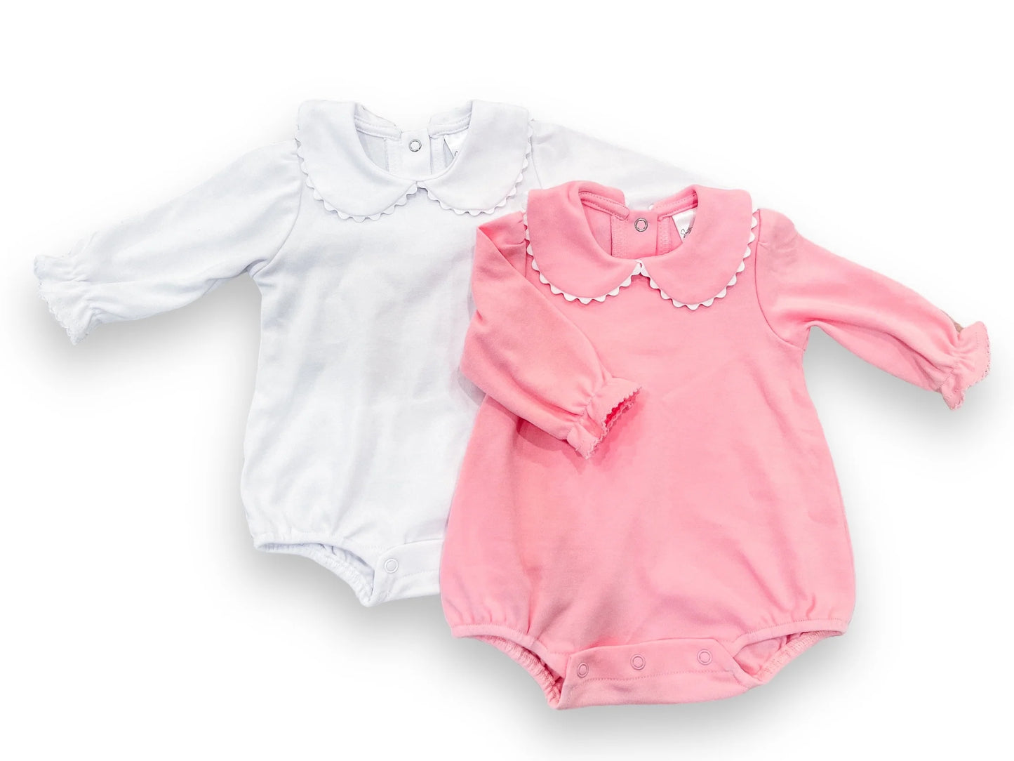 Long Sleeve Scalloped Collar Bubble