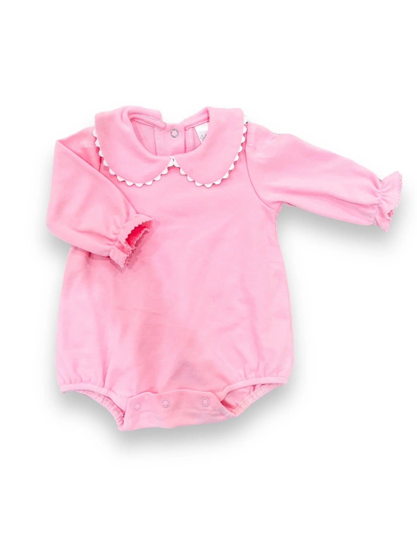 Long Sleeve Scalloped Collar Bubble