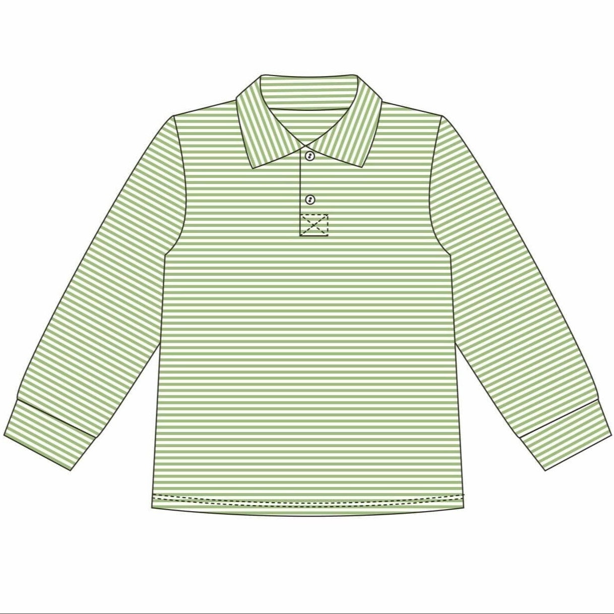 Michael Long Sleeve Stripe Polo