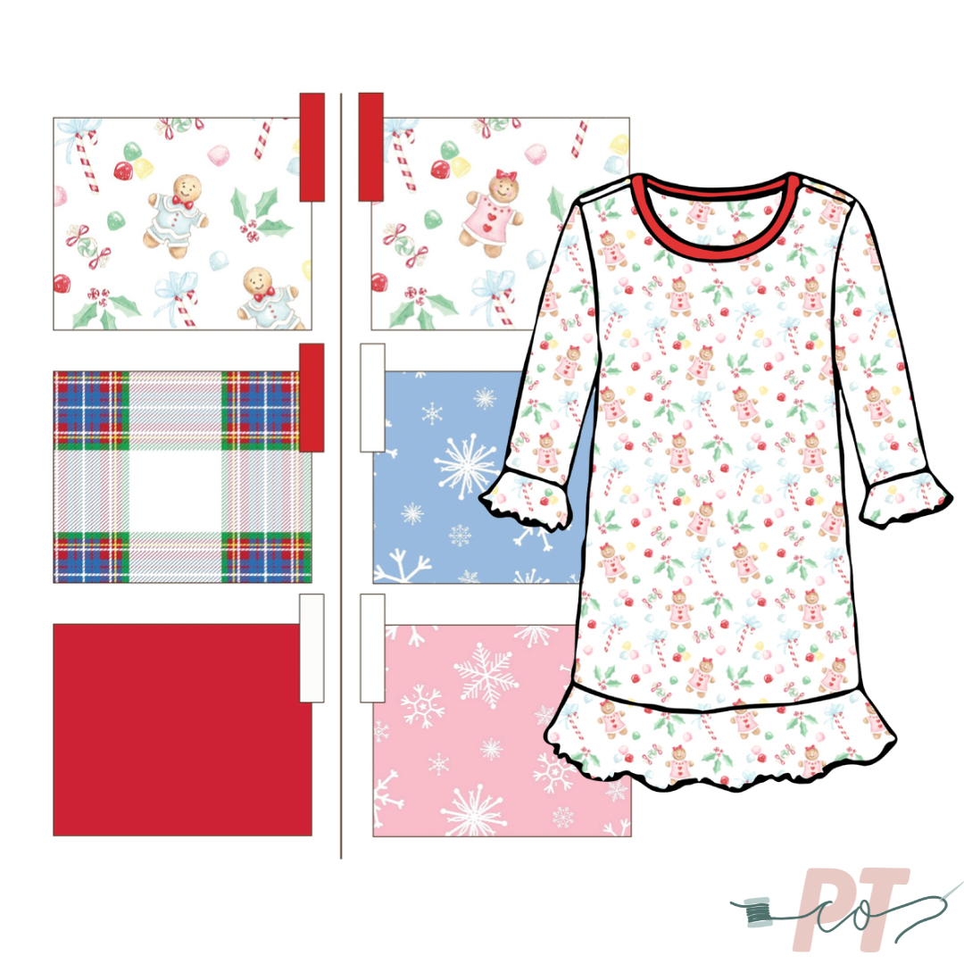 CHRISTMAS PRE-ORDER - Girls Ruffle Dress