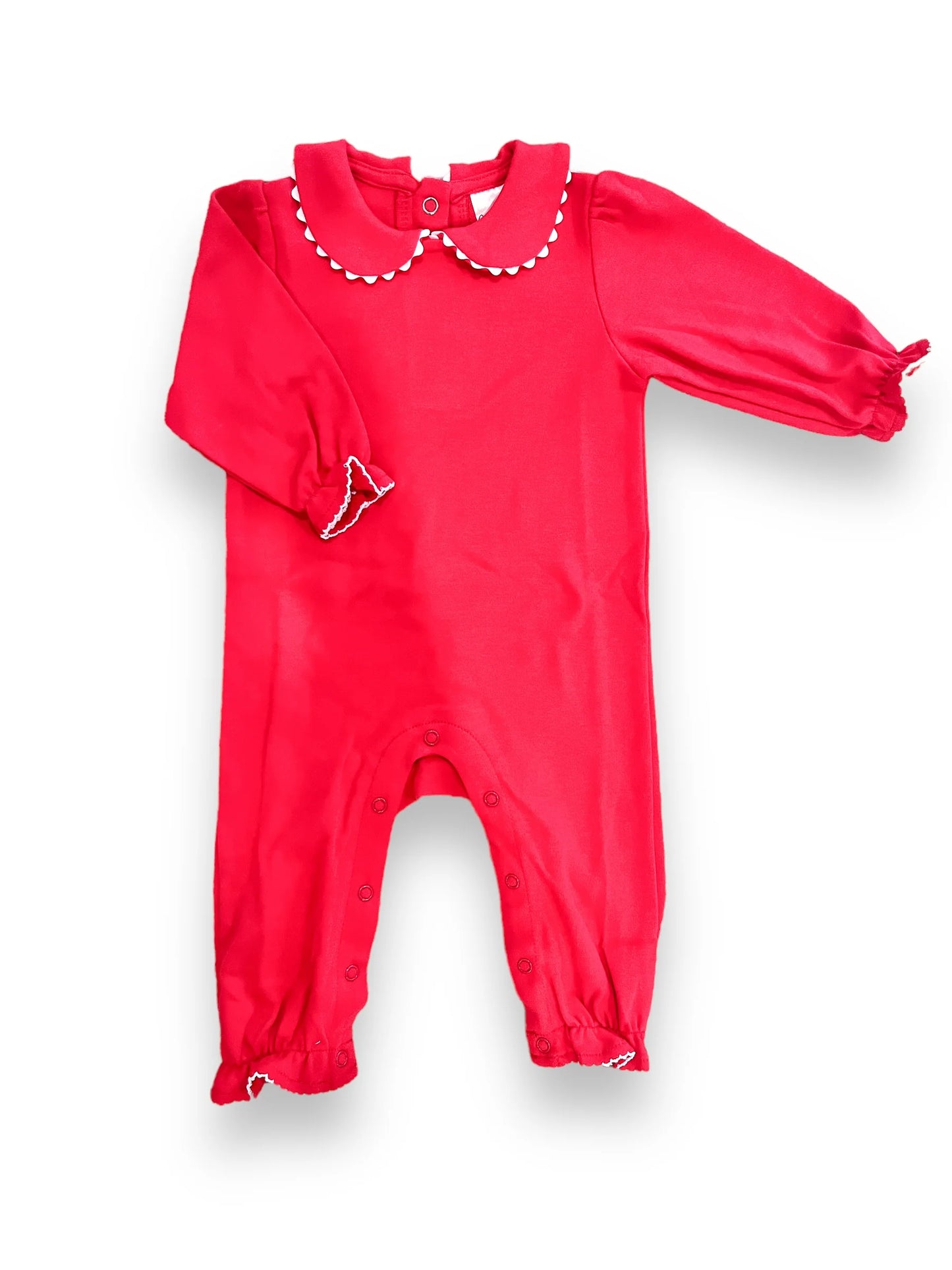Long Sleeve Scalloped Collar Longall