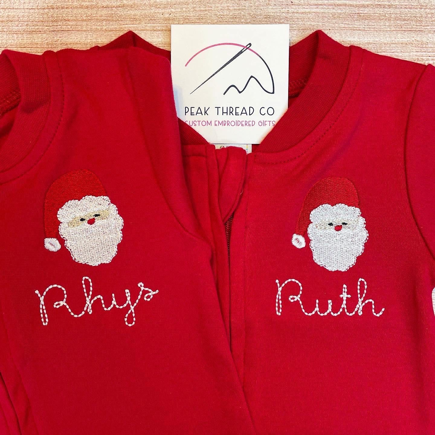 Zip Footie Santa Sleeper