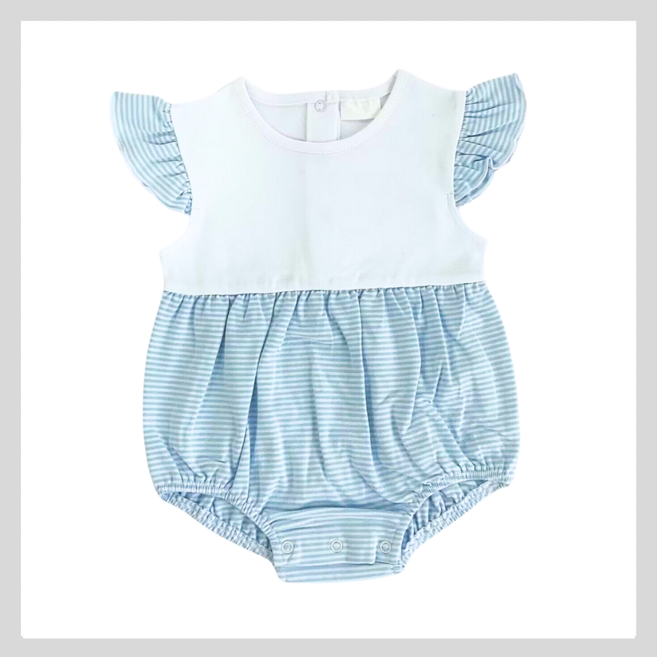 *Pre-Order* Flutter Sleeve Striped Bubble