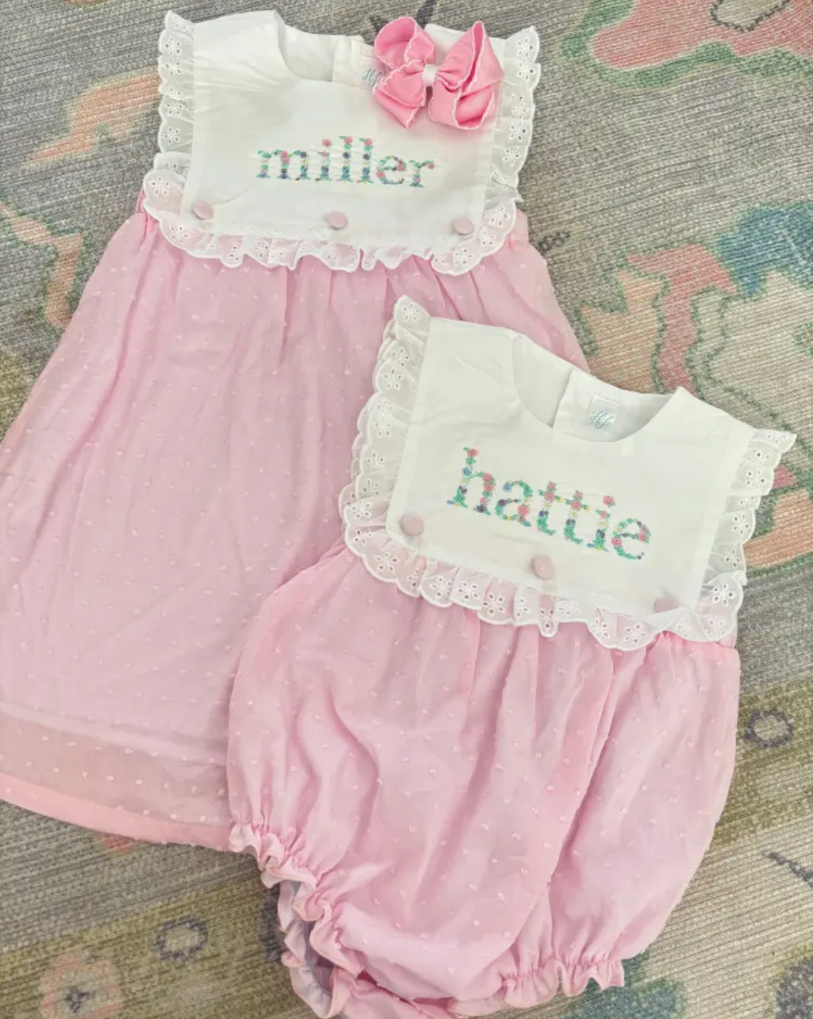 Pink Ruffle Swiss Dot Bubble PRE-ORDER