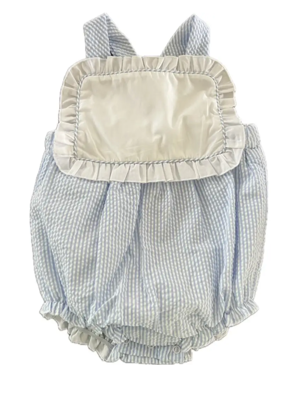 Seersucker Ruffle Sunsuit