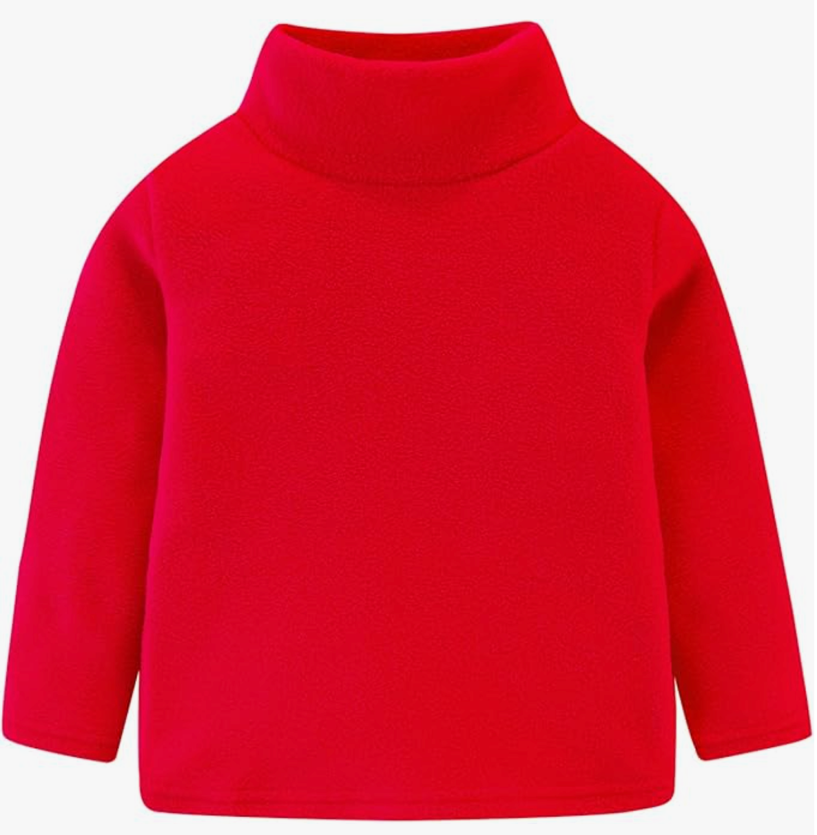 Fleece Faux Turtleneck Pullover