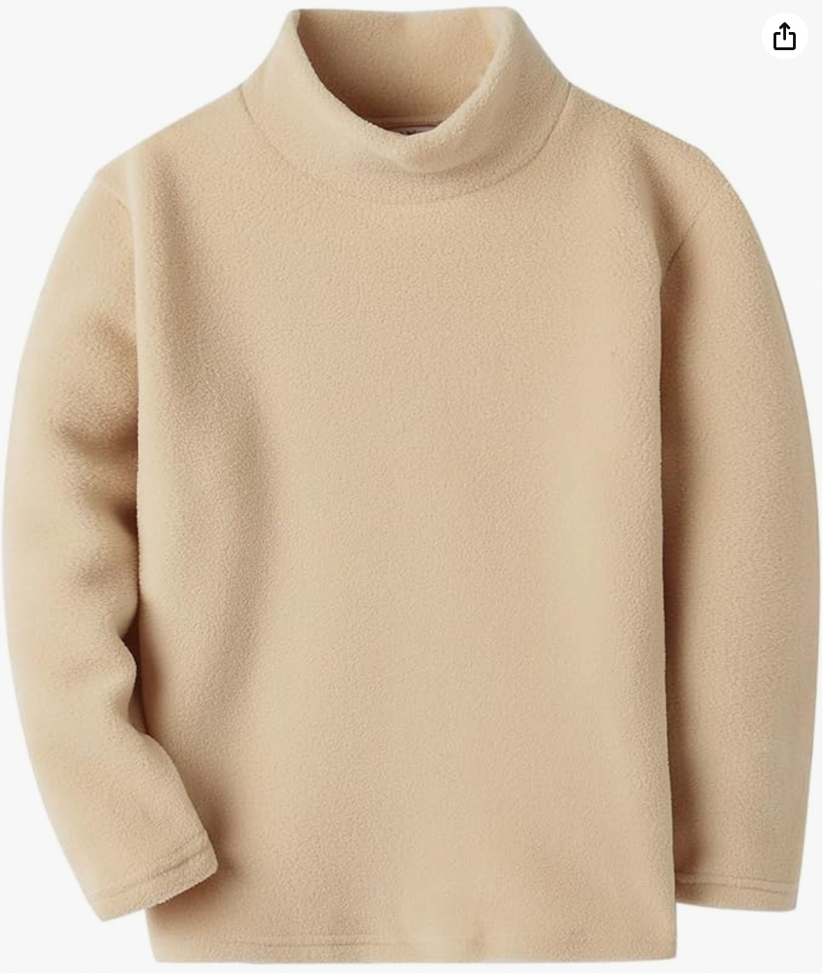 Fleece Faux Turtleneck Pullover