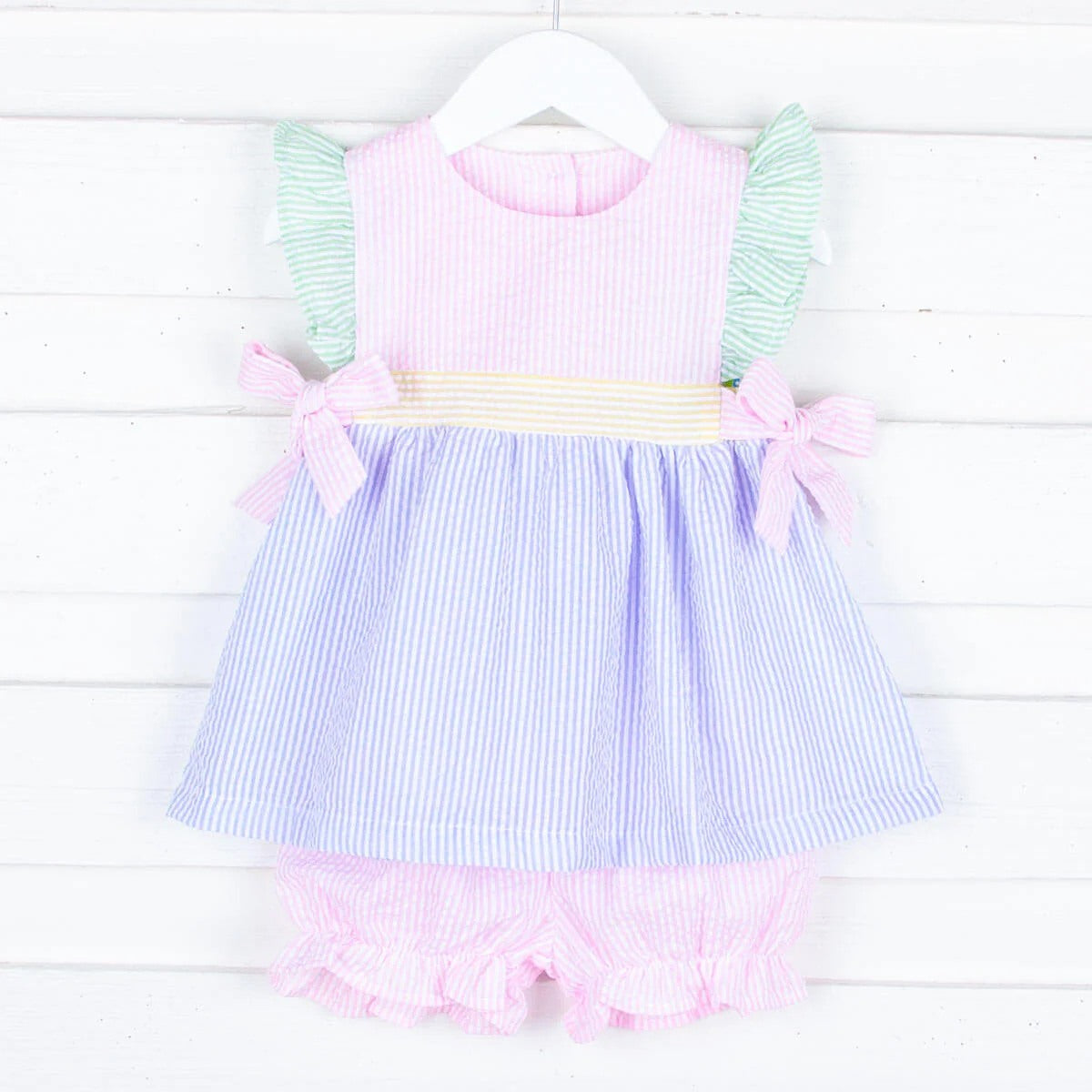Seersucker Color Bloomer Set