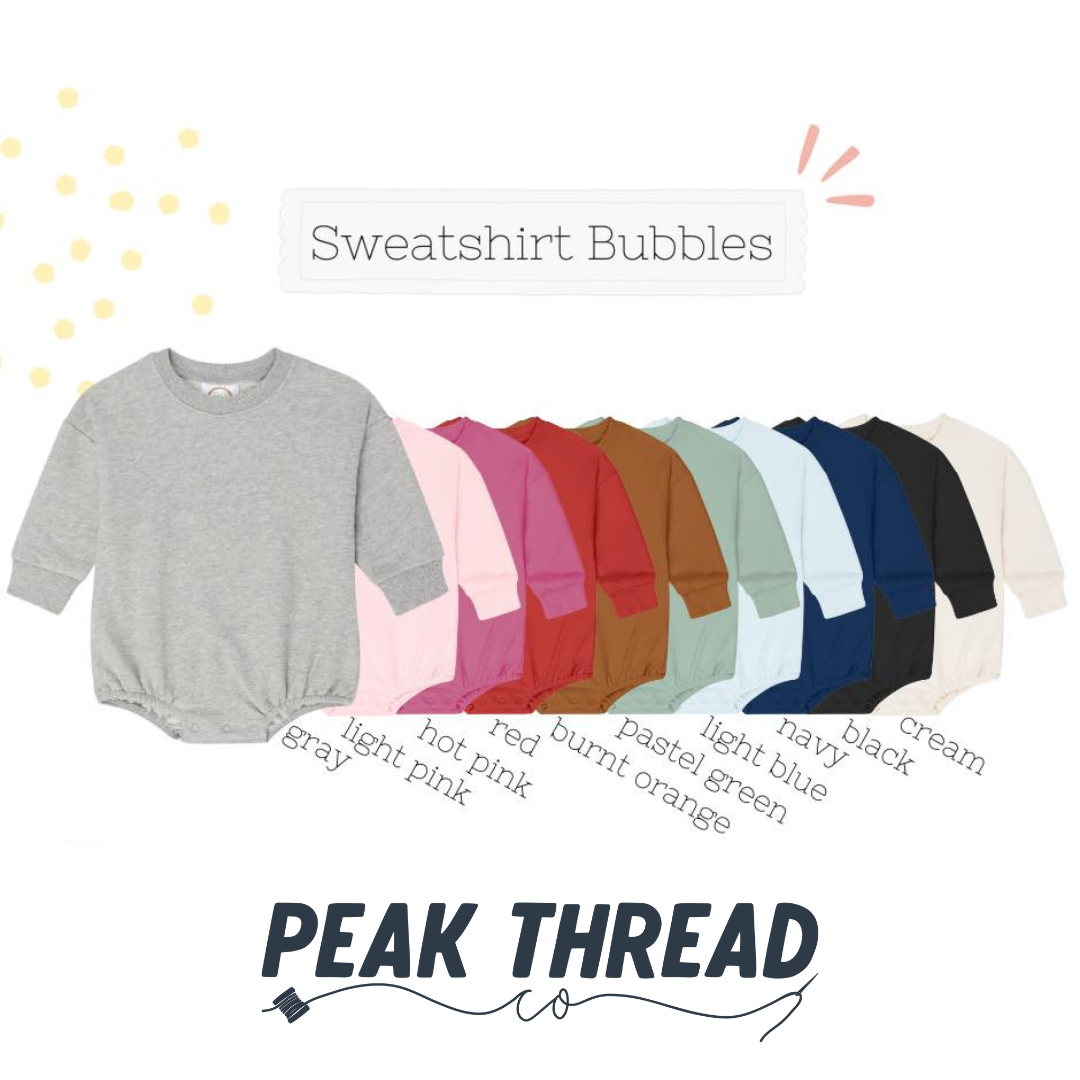 Unisex Sweatshirt Bubble Romper