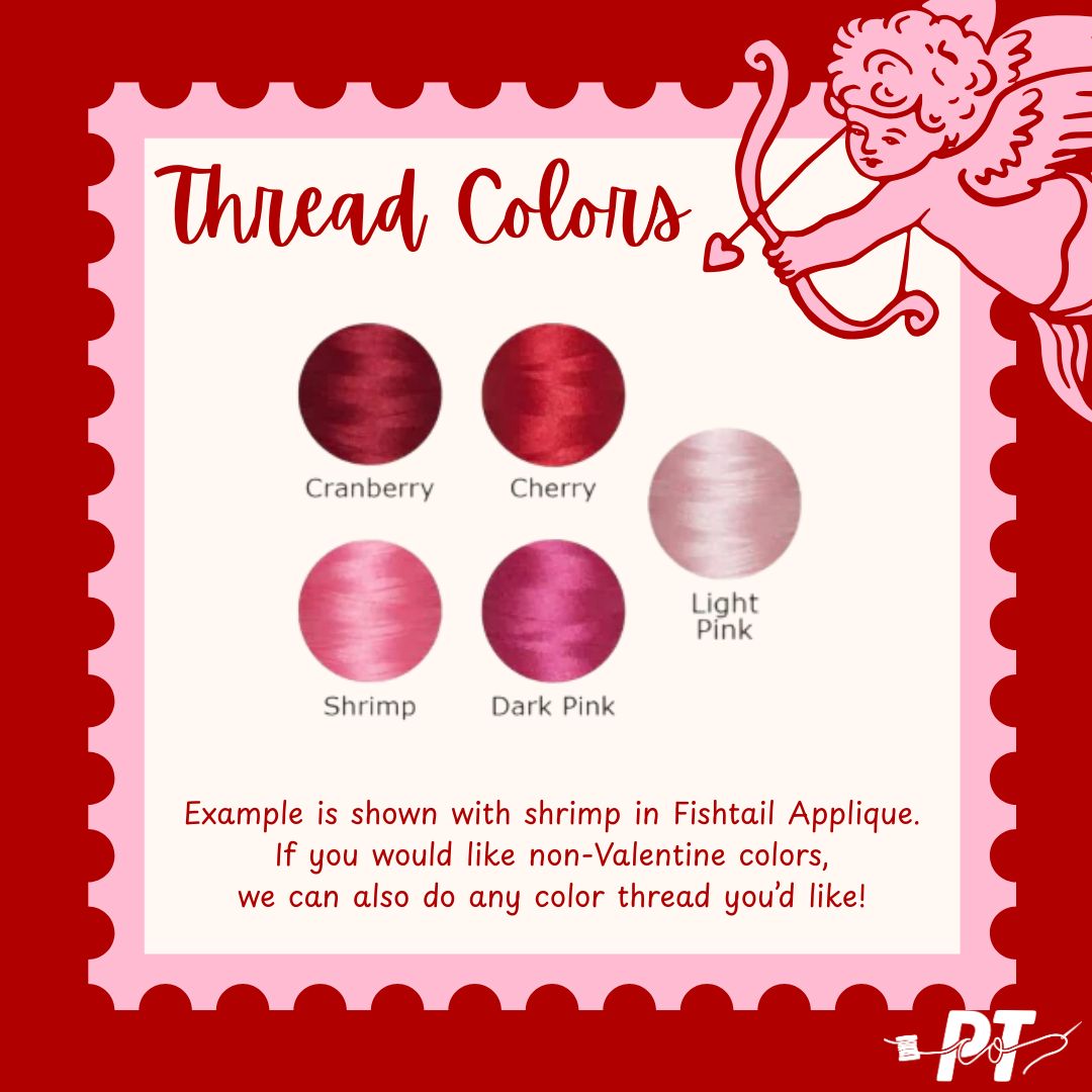 Red Scallop Edge Hand Towel