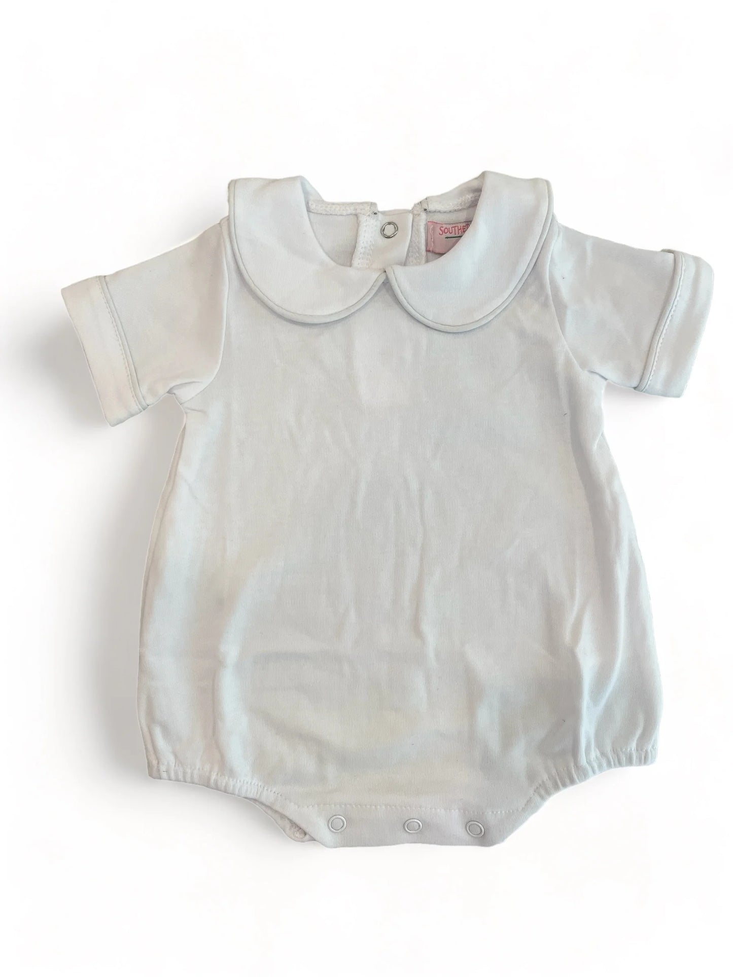 Short Sleeve Piped Collar Bubble