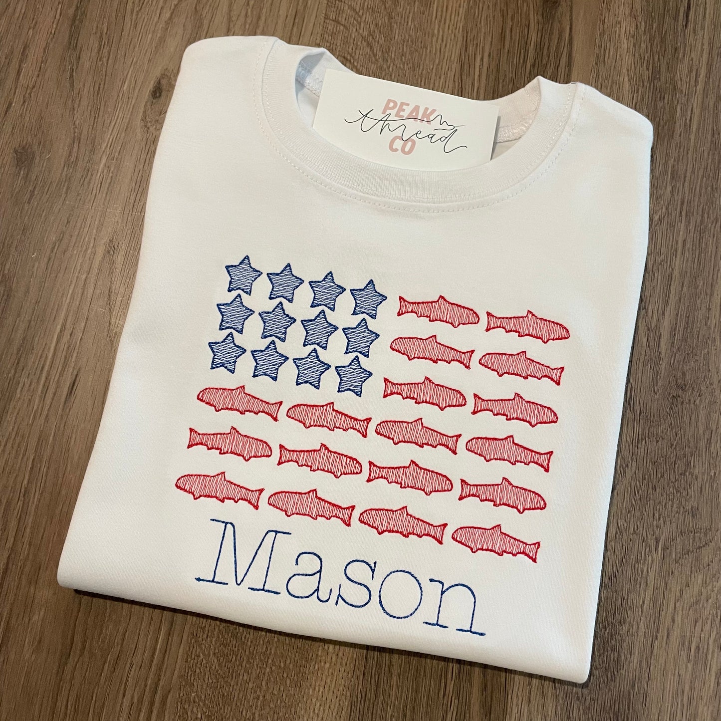 Patriotic Fish Flag Tee