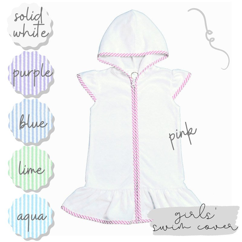 Girls Terry Cloth Swim Cover-Up Dress