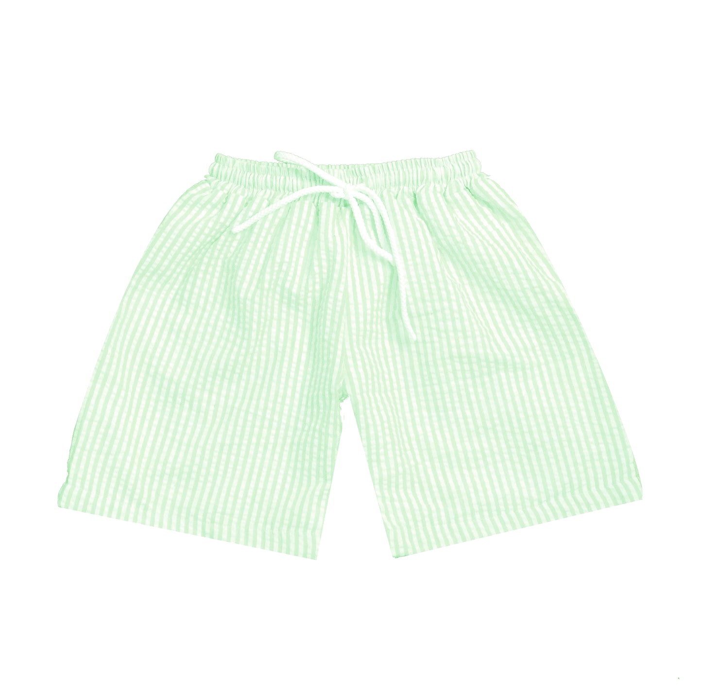 Boys Seersucker Swim Trunks