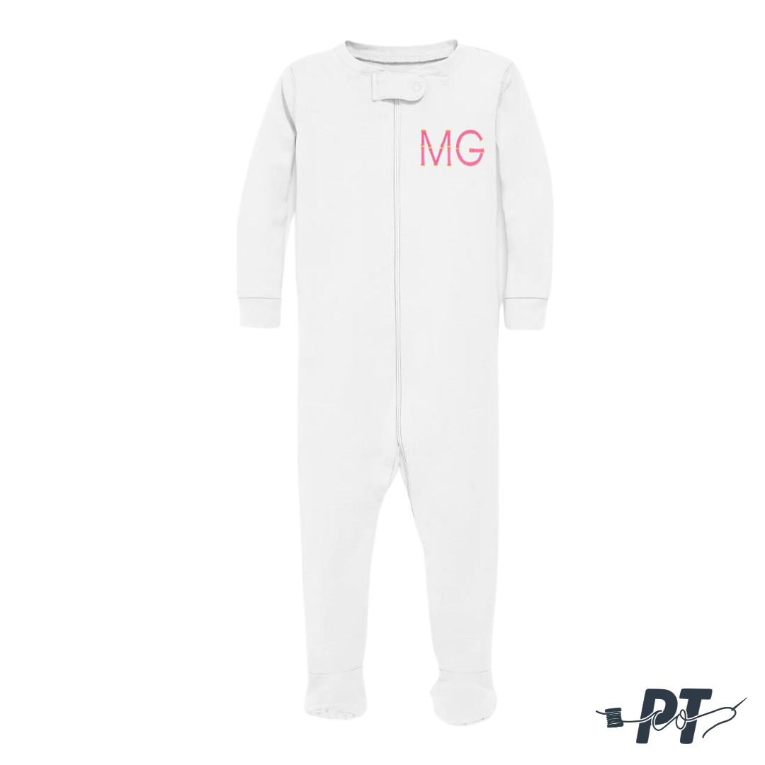 Zip Sleeper with Bamboo Monogram